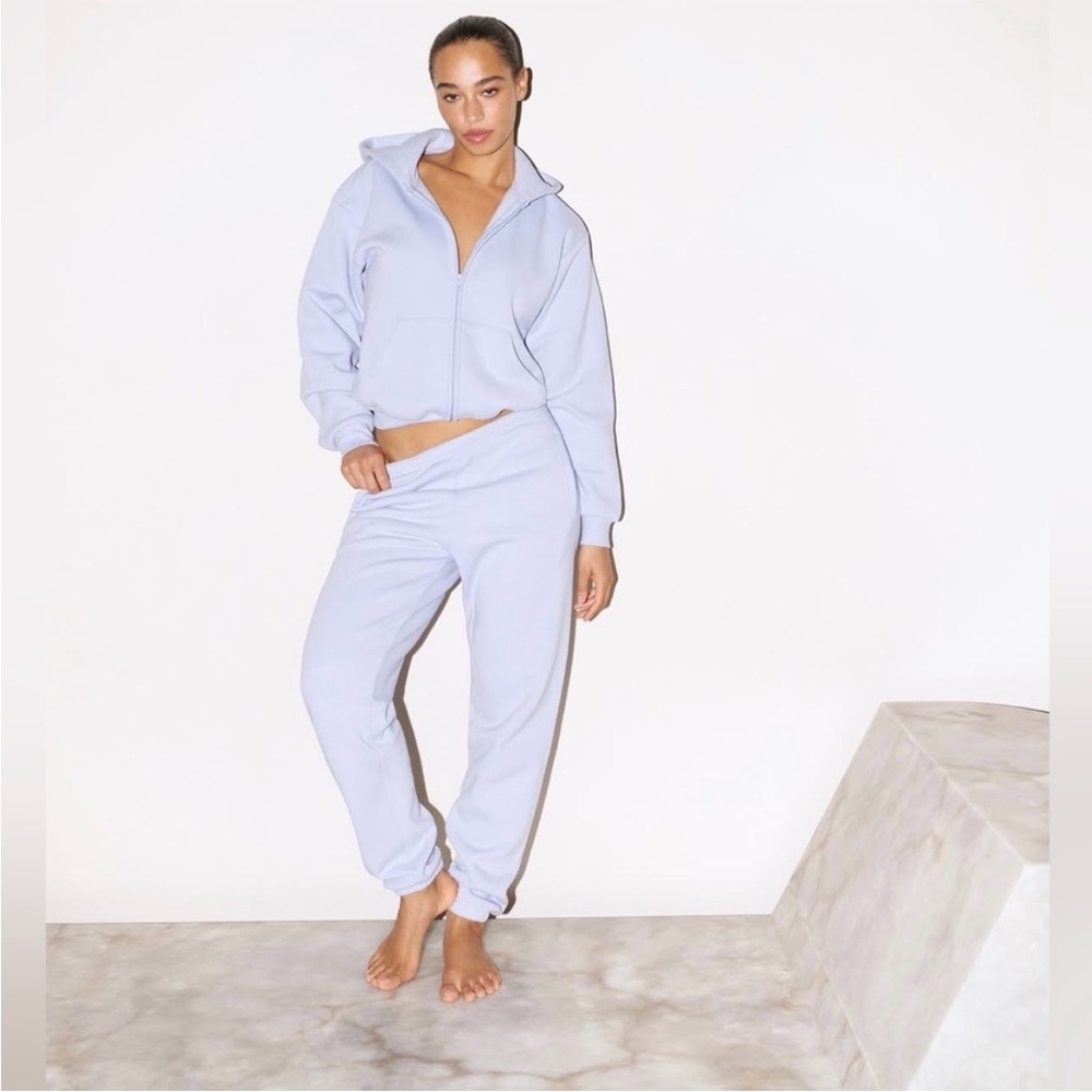 SKIMS Periwinkle Classic Zip Up Hoodie